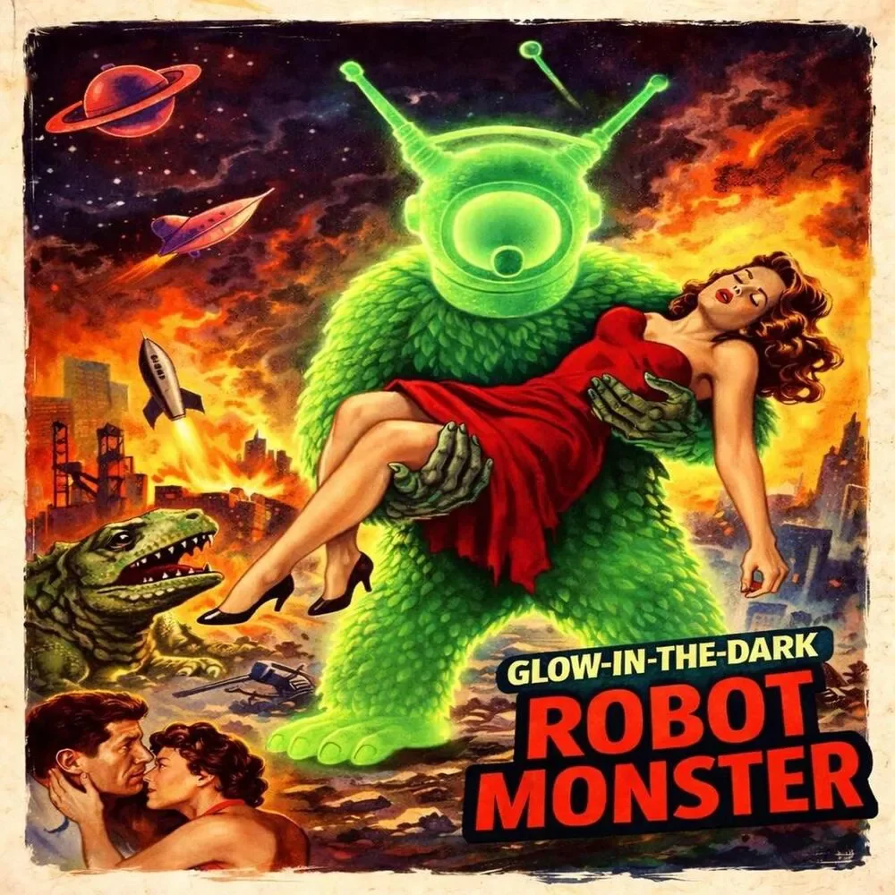 Glow-in-the-dark Robot Monster Toy figure
